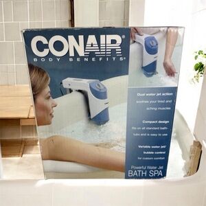 CONAIR Body Benefits DUAL Water Jet Action Bubble Bath Spa Relax Therapeutic